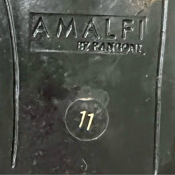 Amalfi by Rangoni Black Croc-Embossed Patent Leather Flats – Size 11M - Picture 9 of 9